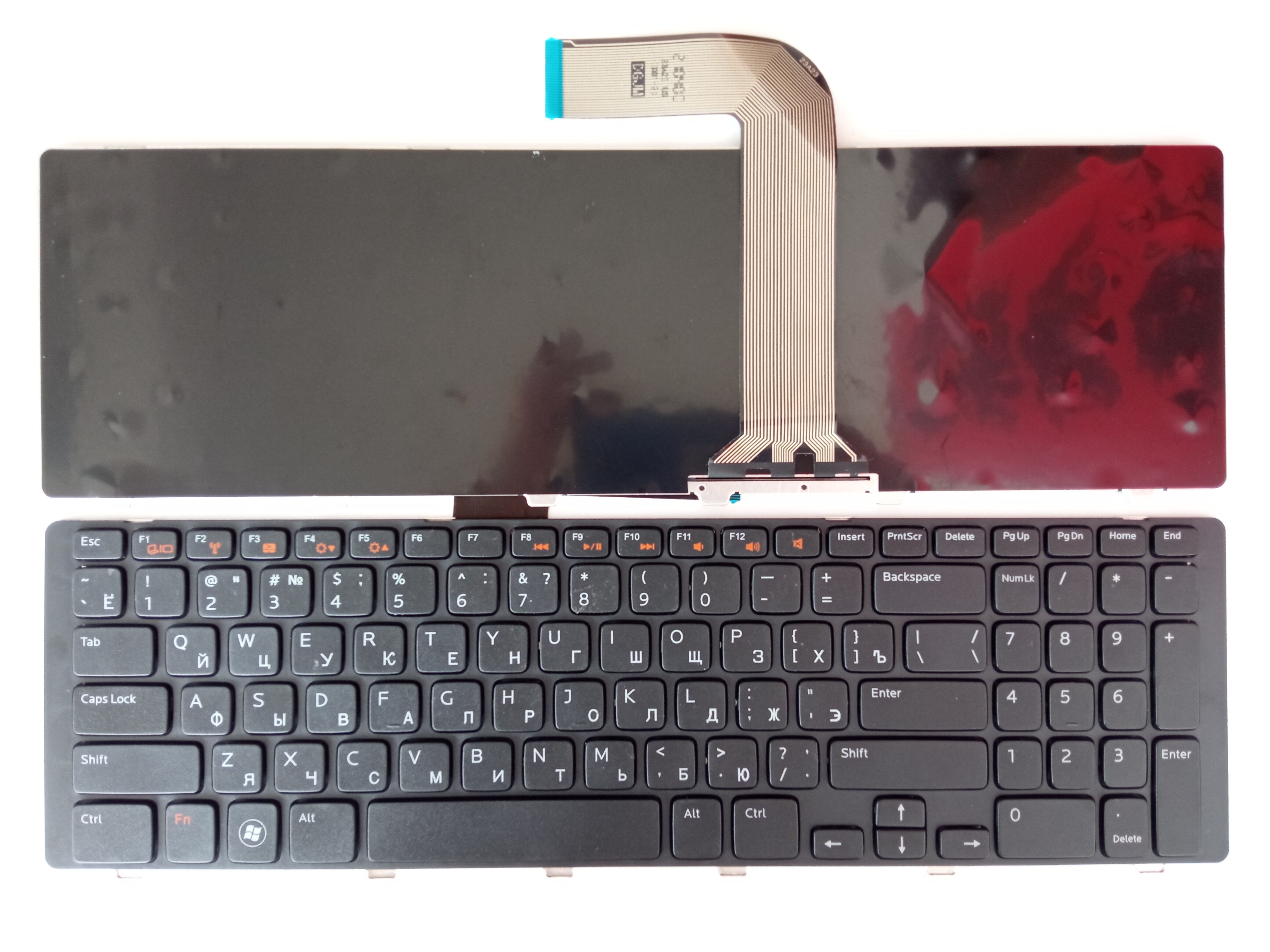 Picture of New Replacement Laptop Keyboard For DELL N7110 BLACK FRAME BLACK (OEM) RU Layout